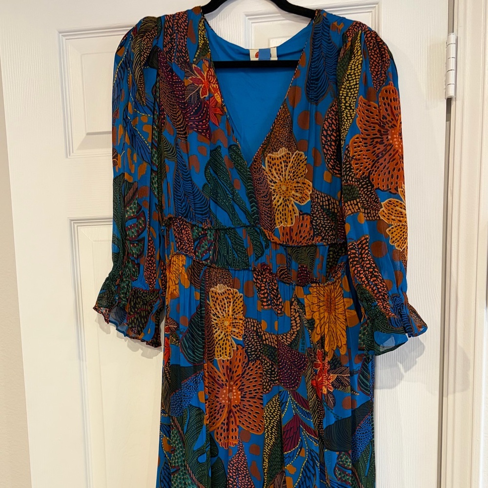 FARM Rio Tropical Forest Maxi Dress - Size Small
